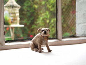 Small felted dog