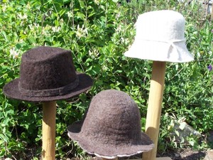 Various felt hats
