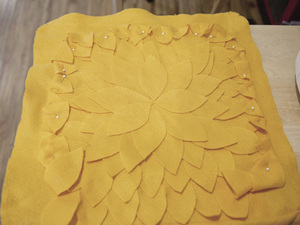 Sunflower Pillow Tutorial - Step 6