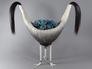 Nesting Dreams Peacock Inspired Finnish Wool Creation 