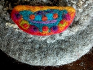 Various felted pieces