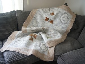 Blanket created using felt